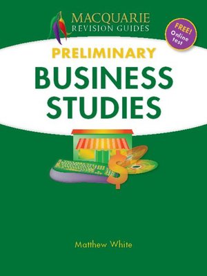 cover image of Macquarie Guide - Preliminary Business Studies